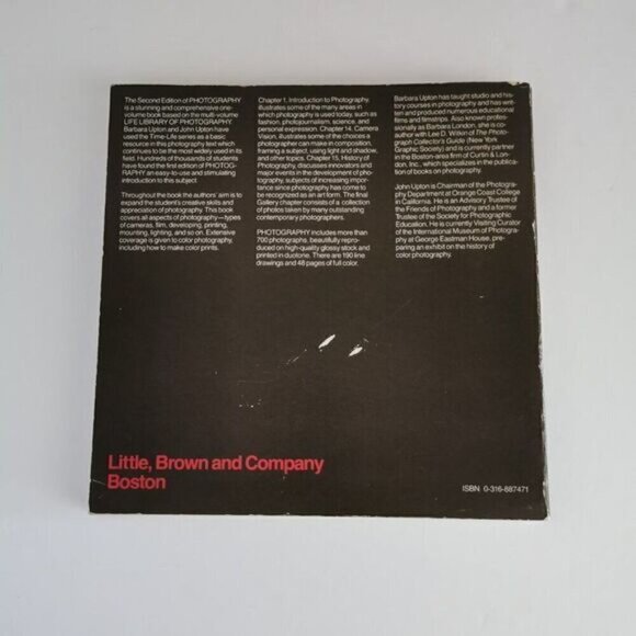 1981 Photography 2nd Ed. Book by Barbara John Upton, Vintage Photographer Camera - Picture 10 of 10